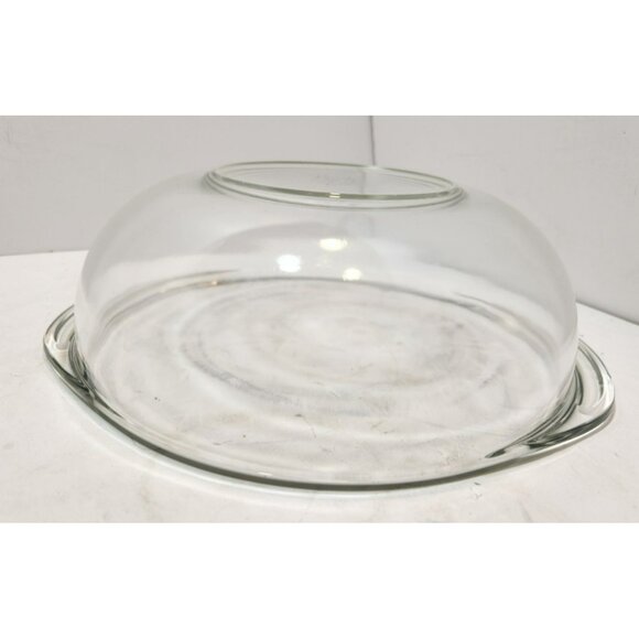 Vintage Classic Pyrex Clear Glass Bowl Nesting Set w/Handles 23 & 24 1.5 & 2 QT - Picture 9 of 15
